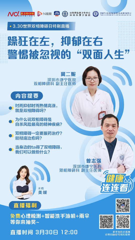 躁狂在左，抑郁在右  警惕被忽视的“双面
